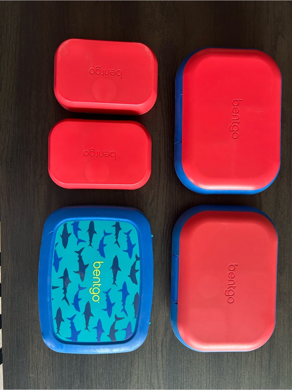 Bentgo Kids Red & Blue Lunchbox Set